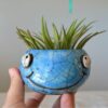 vaso porta piante ceramica raku polipo