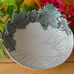 Piatto decorativo con Foglie