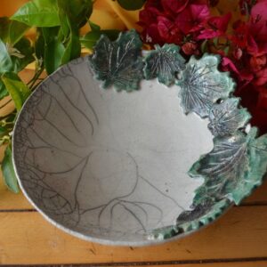 Piatto decorativo con Foglie