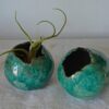 Set 2 vasi porta piante in ceramica raku