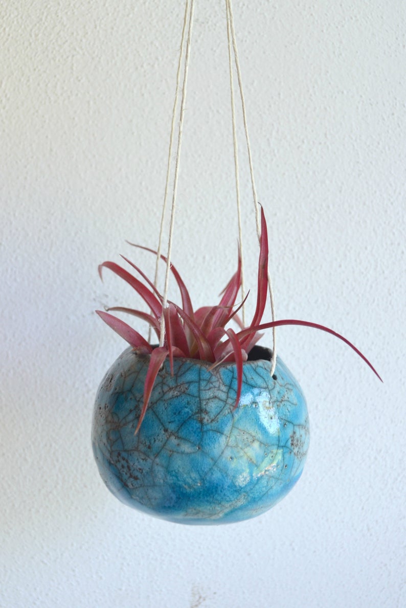 Vaso6 Vasi da appendere in ceramica raku