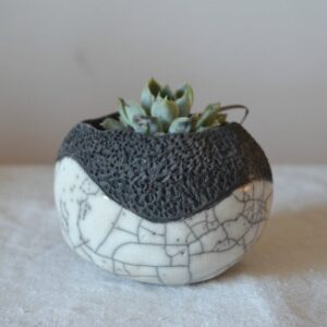 Vaso porta piante Bianco&Nero (piccolo)