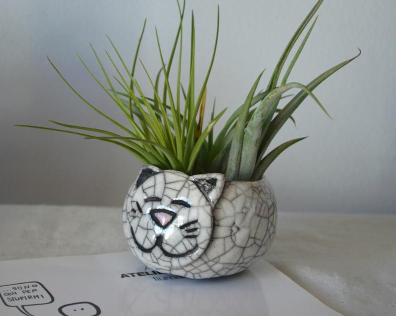 Vaso gattino 1 Vaso gattino ceramica raku